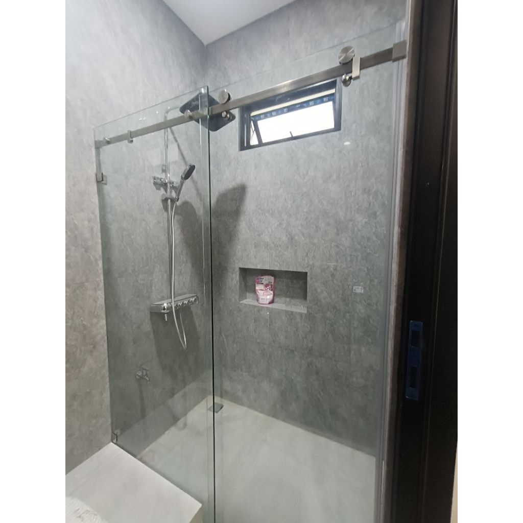 Shower Lurus Slieding Kaca Tempred 10mm 140 x 200 cm