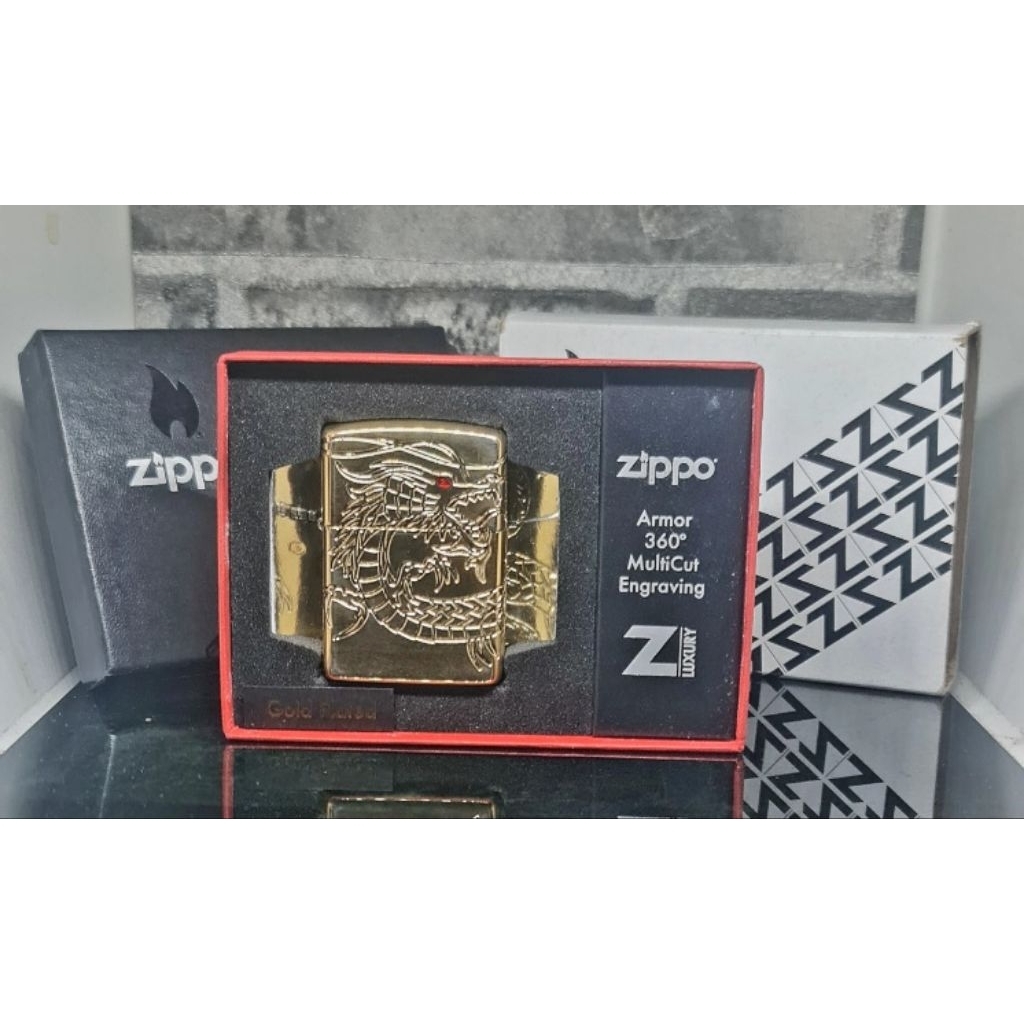 Zippo Chinese Dragon Gold Plate 2021