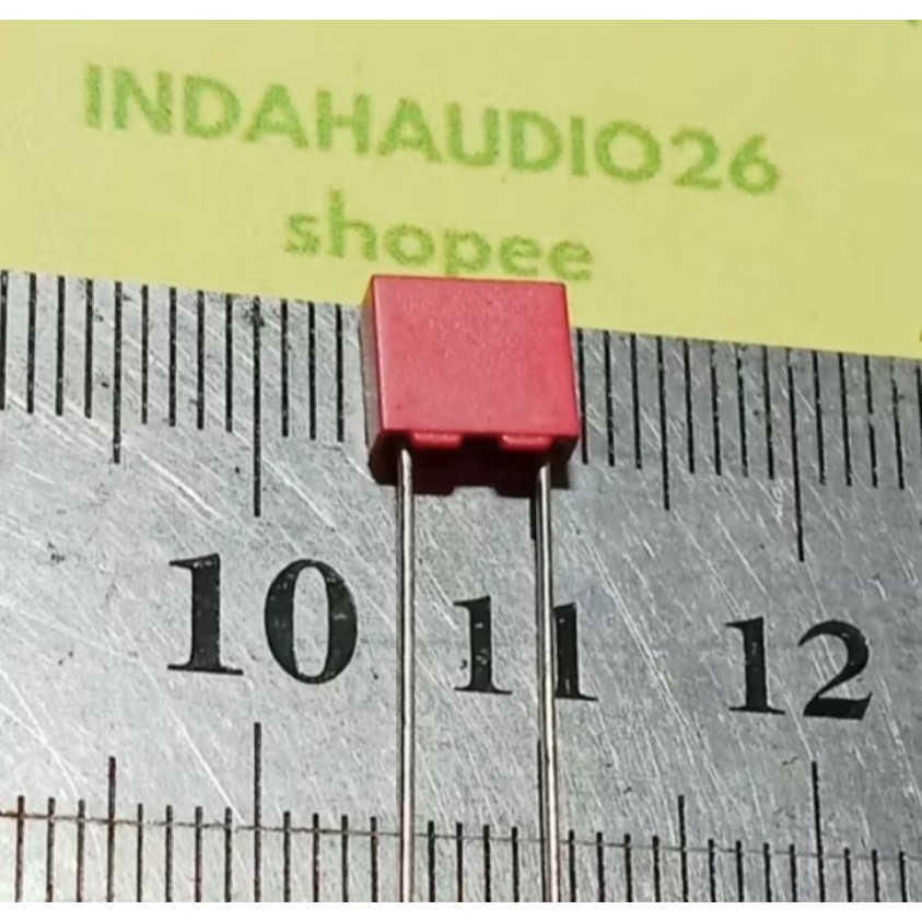 10PCS  473 100v 5mm 473j100 MKM MERAH 47nf  47n capasitor kapasitor capacitor 473j  mkp mkt mkm