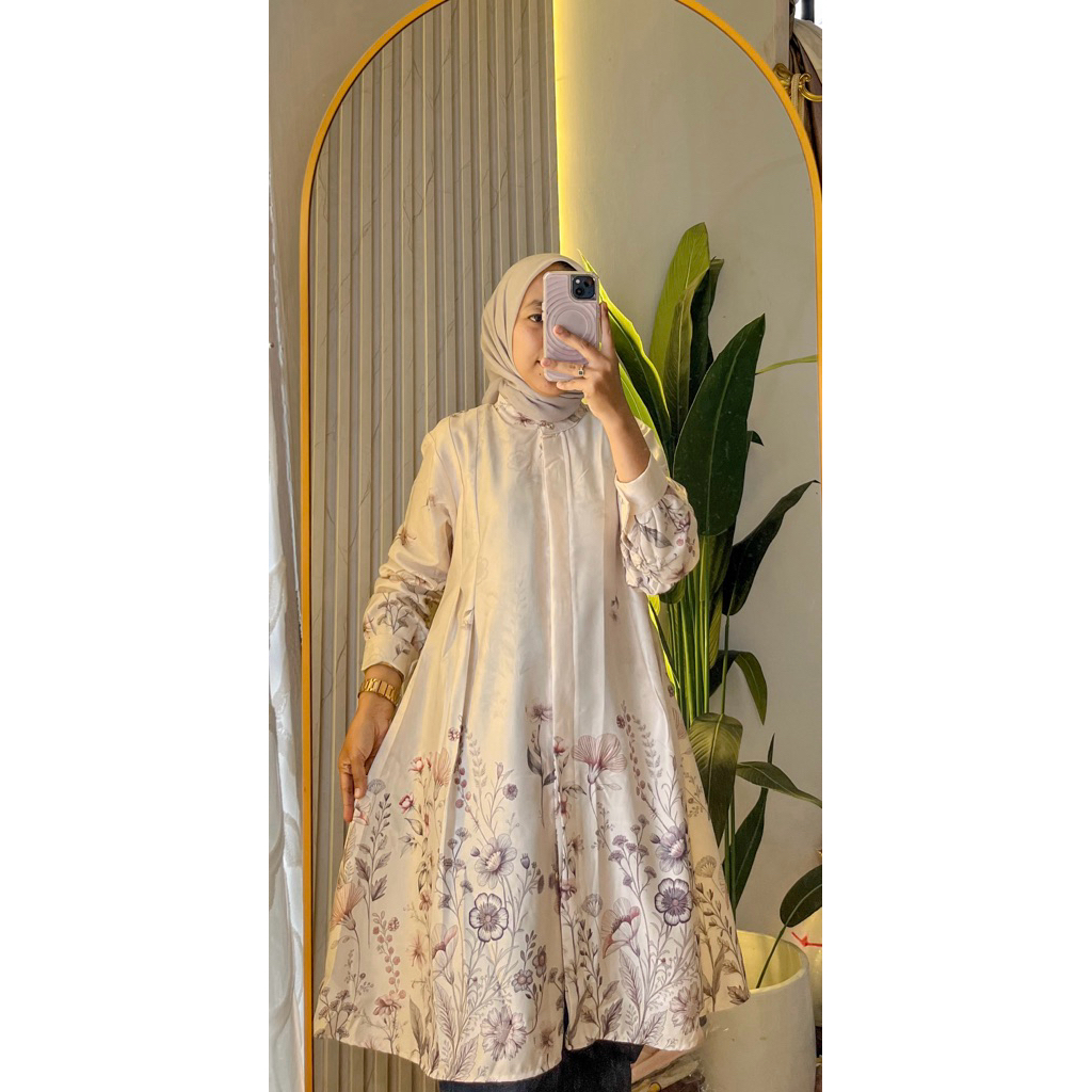 Tunik silk motif premium