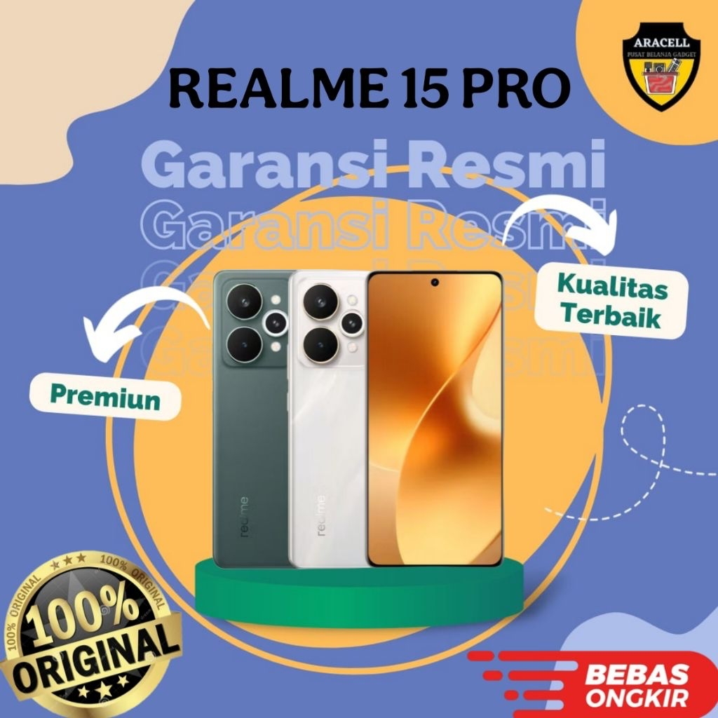 Realme 15 Pro 5G 12Gb/256Gb & 12Gb/512Gb Garansi Resmi Realme