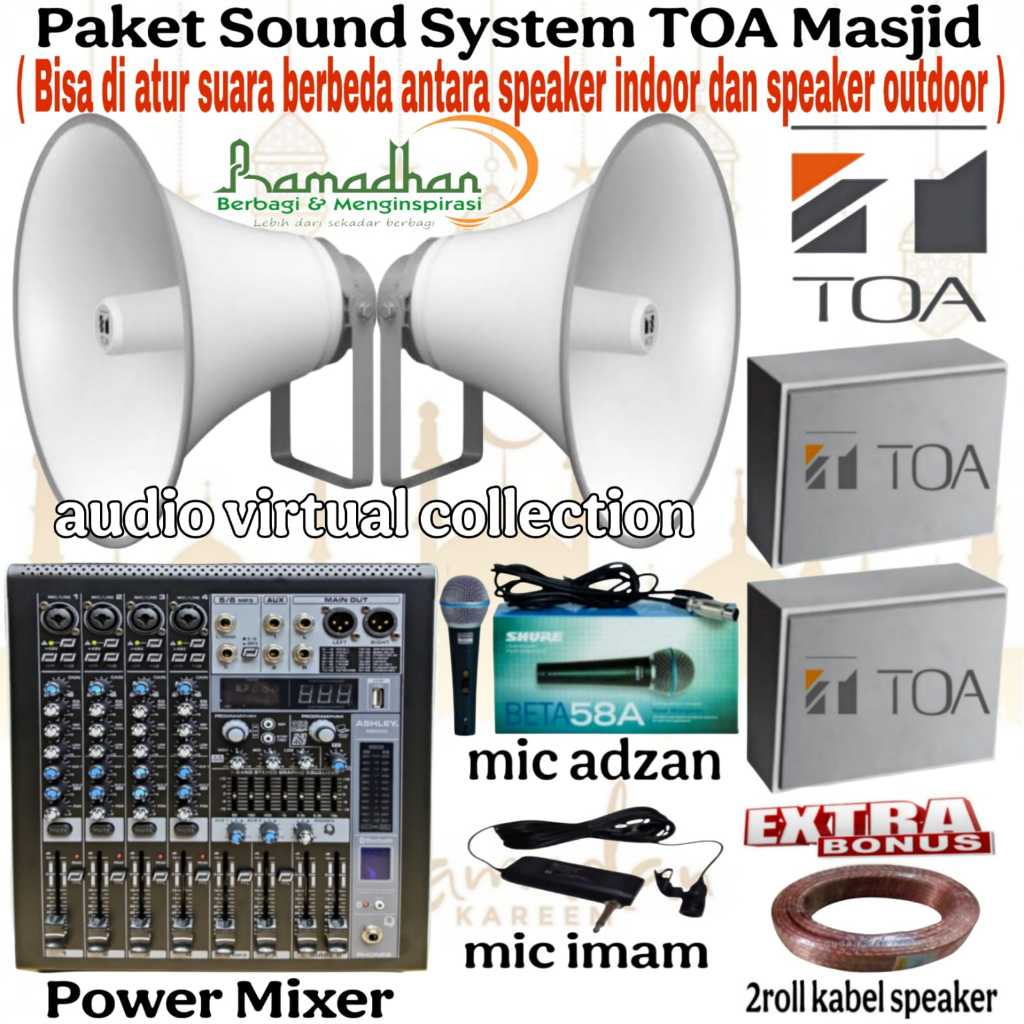 Paket Sound System TOA Masjid / Mesjid / Musholla ( Best I ) Original