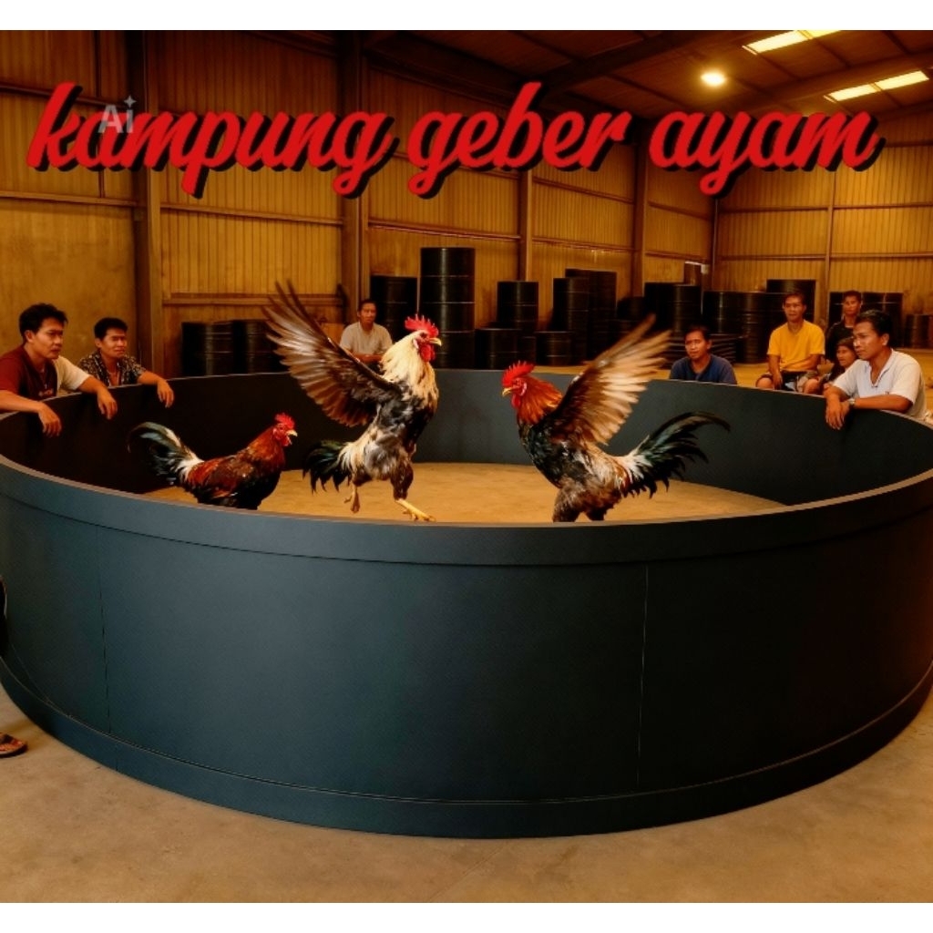 Geber ayam aduan, ring arena ayam 2 m, 2.5 m, 3 m, 4 m, 5 m, 6 meter bahan spon eva
