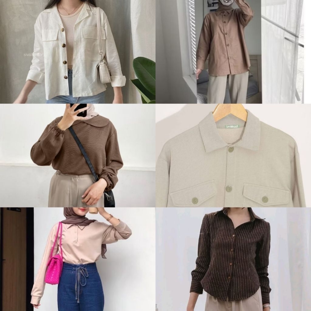 Preloved Atasan Earth Tone | Monica The Label - Mia Amanda - Womscloth dll