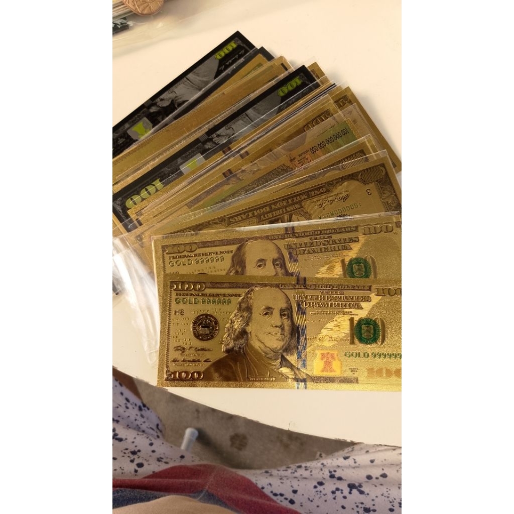 gold foil dollar 100