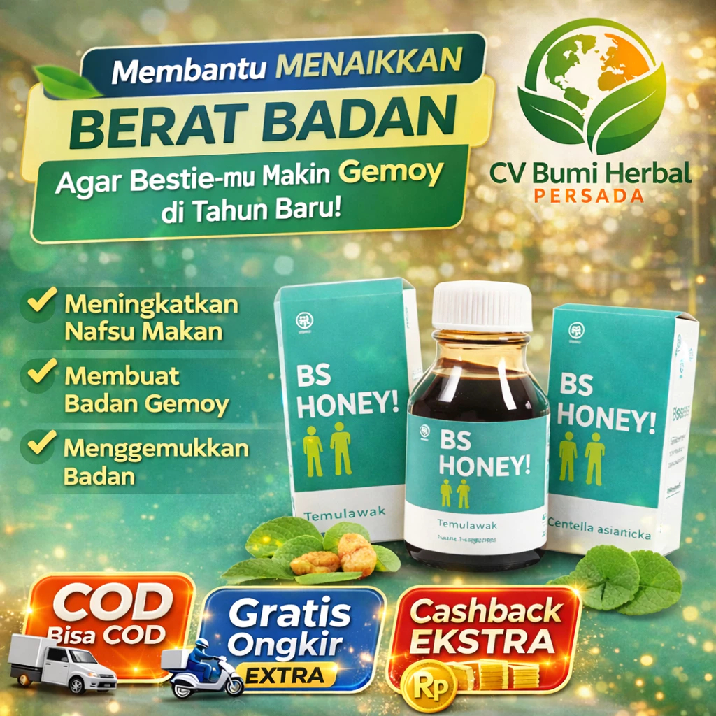 [PROMO SPECIAL] BYE SKINNY (BS HONEY Penggemuk Badan)