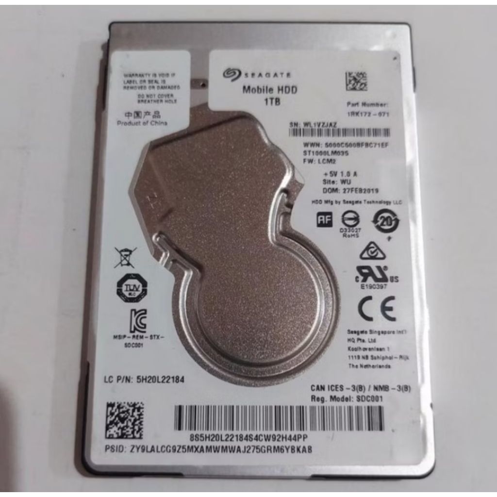 Hardisk 1TB Seagate Hardisk 1TB 2.5 Internal Laptop Hardisk 1TB External 2.5"