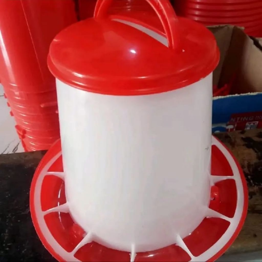 TEMPAT MAKAN AYAM FEEDER AYAM MERAH PUTIH