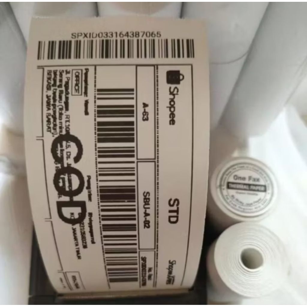 Label Stiker Thermal 58mm x 5 meter Countinous