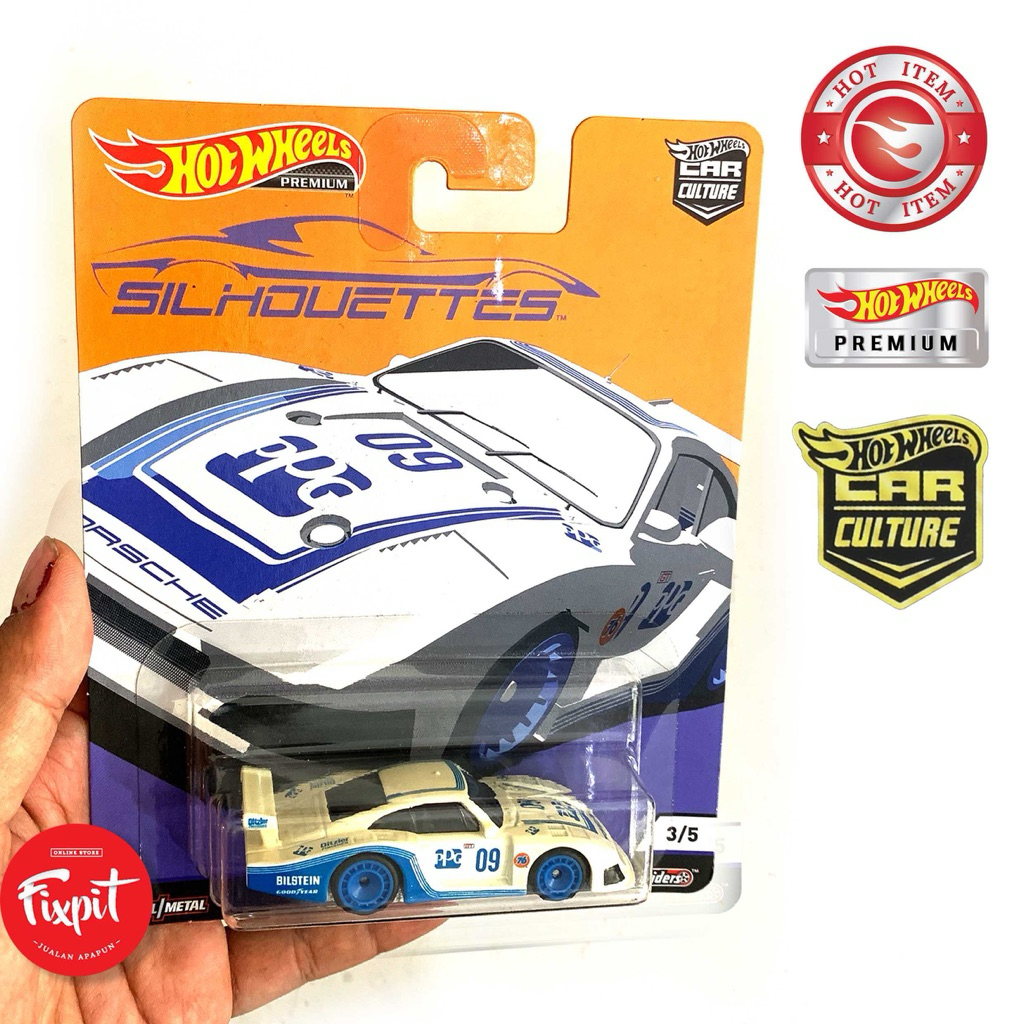 hot wheels porsche silhouettes dan RWB hitam