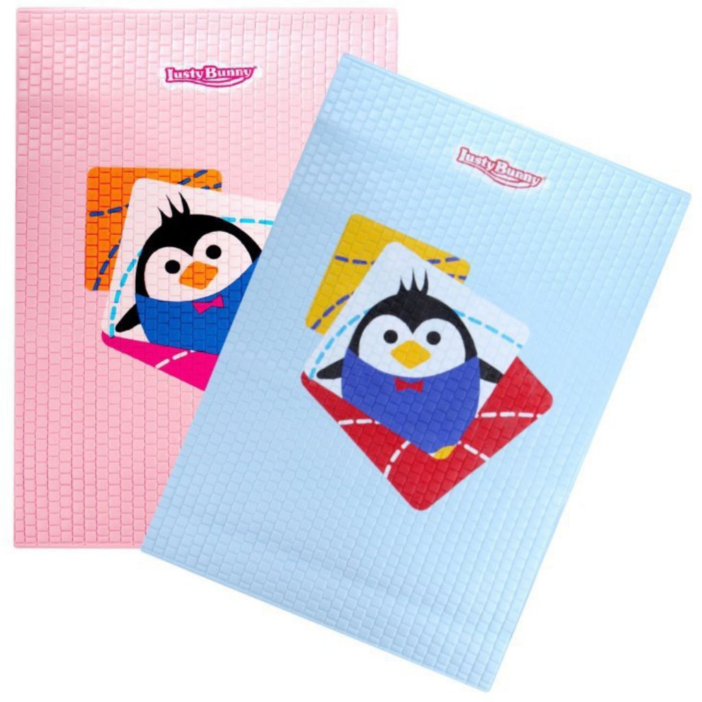 Lusty Bunny Matras Bayi Anti Slip Waterproof | Alas Main Bayi | Karpet Busa Lipat
