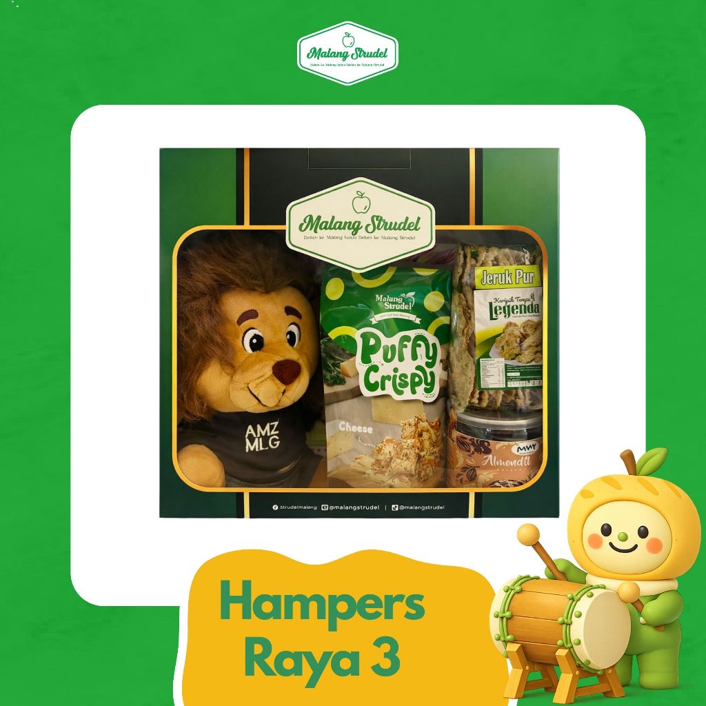 Hampers Malang Strudel Raya 3 Gift Box | Oleh-oleh Malang Premium