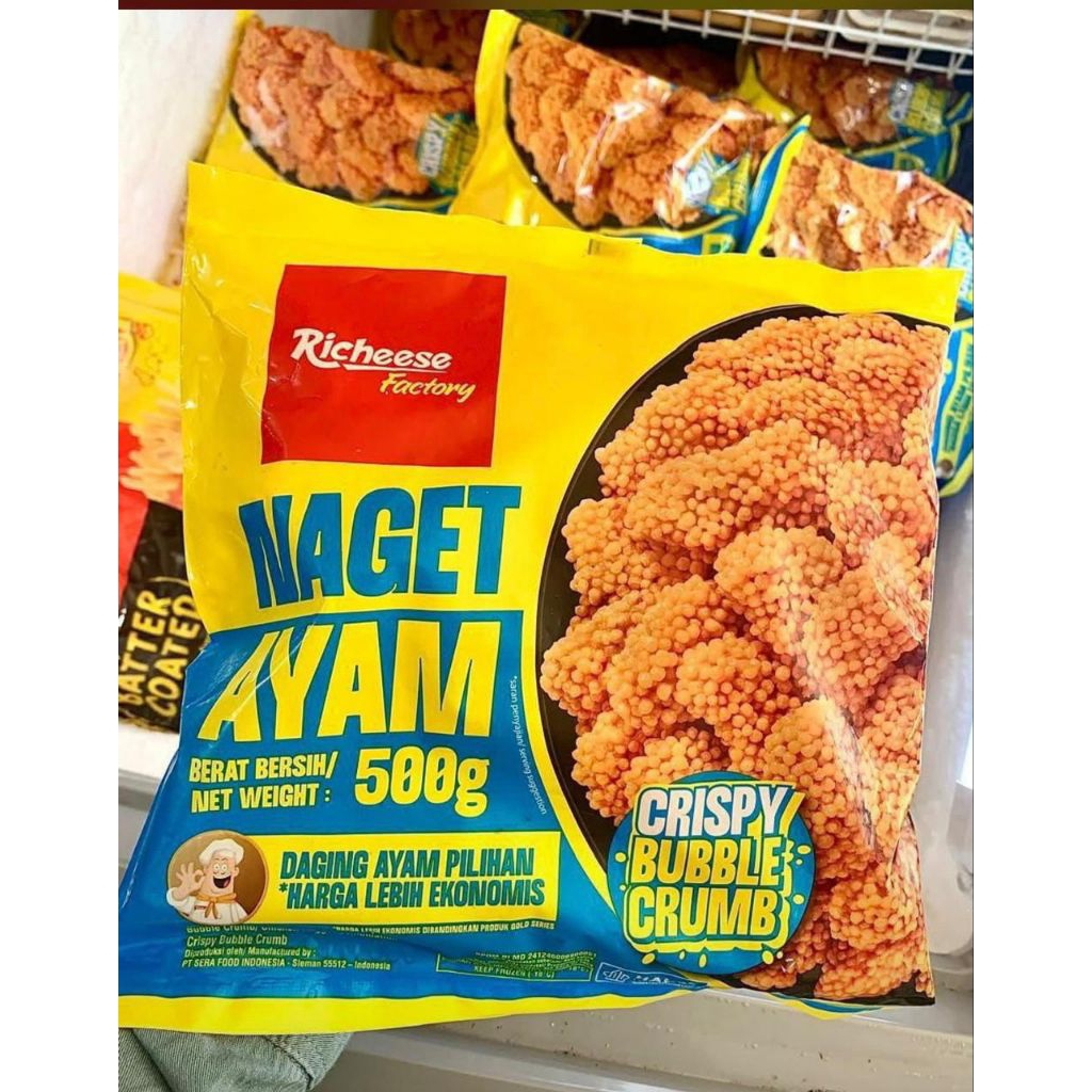 nuget richeese crispy bubble kuning crumb