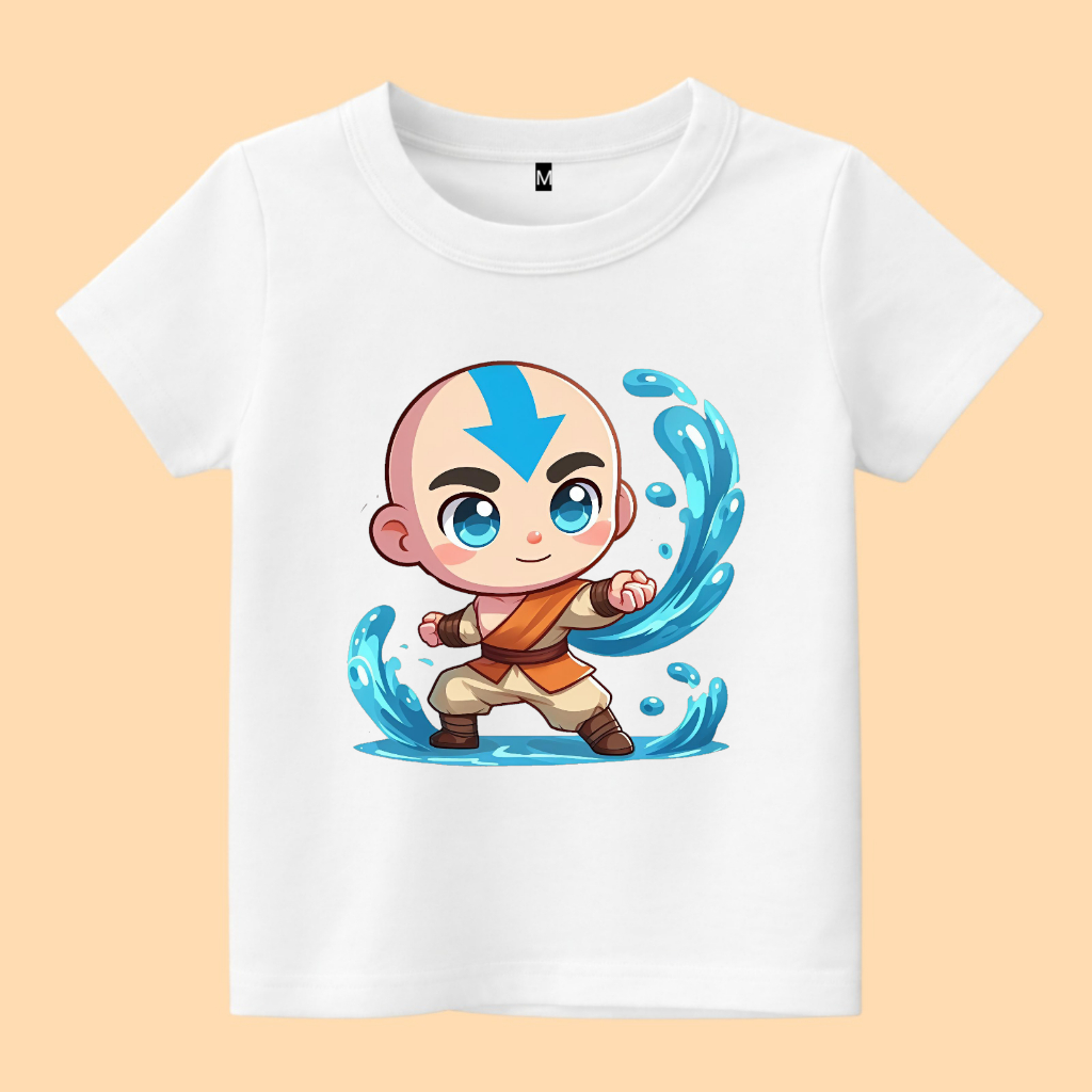 Baju kaos anak Avatar aang kartun lucu