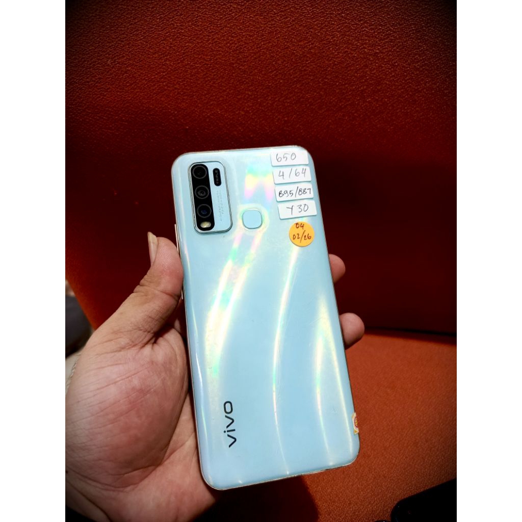 Vivo Y30 Ram 4/64 hp second masih mulus original hp normal layak pake