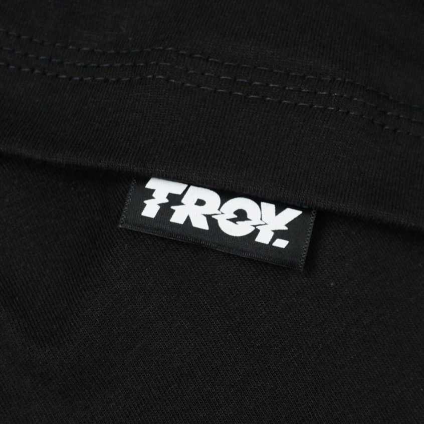 Troy Company Tshirt Black Idealist - Kaos Lengan Pendek Kaos Hitam MTD 3529