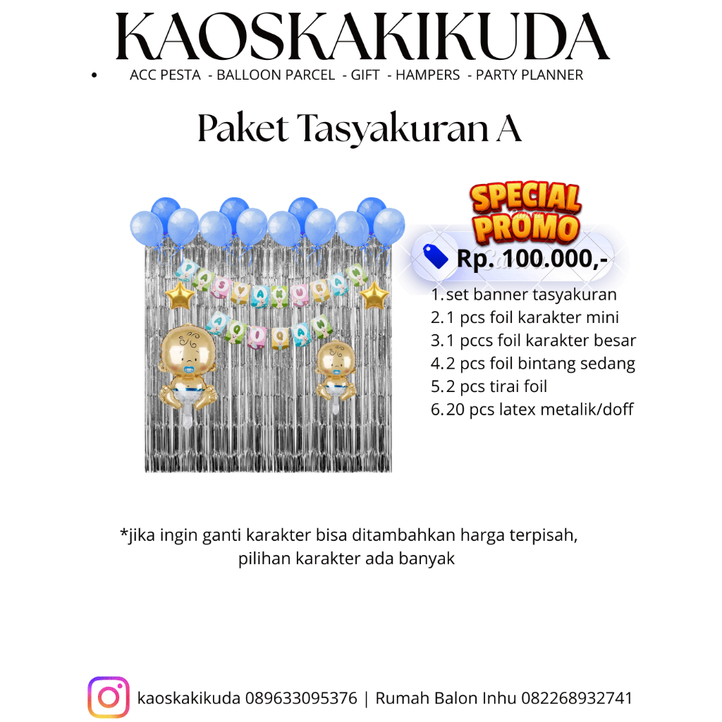 Paket Dekorasi Tasyakuran Aqiqah
