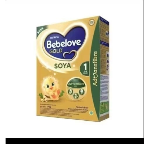 Bebelove Gold Soya 1 - Formula Soya Bayi Bubuk 170 Gram dengan Isolat Protein Kedelai