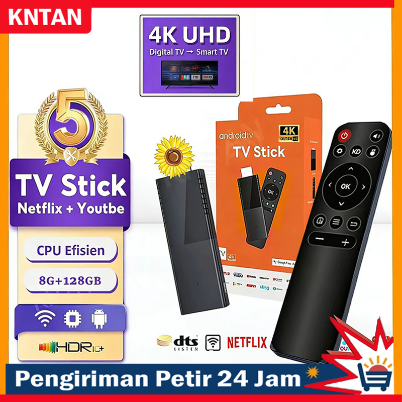 READY/Android TV Stick Digital TV Jadi Smart TV Netflix/Youtube Ram 8G Rom 128G Android Tv Box Local