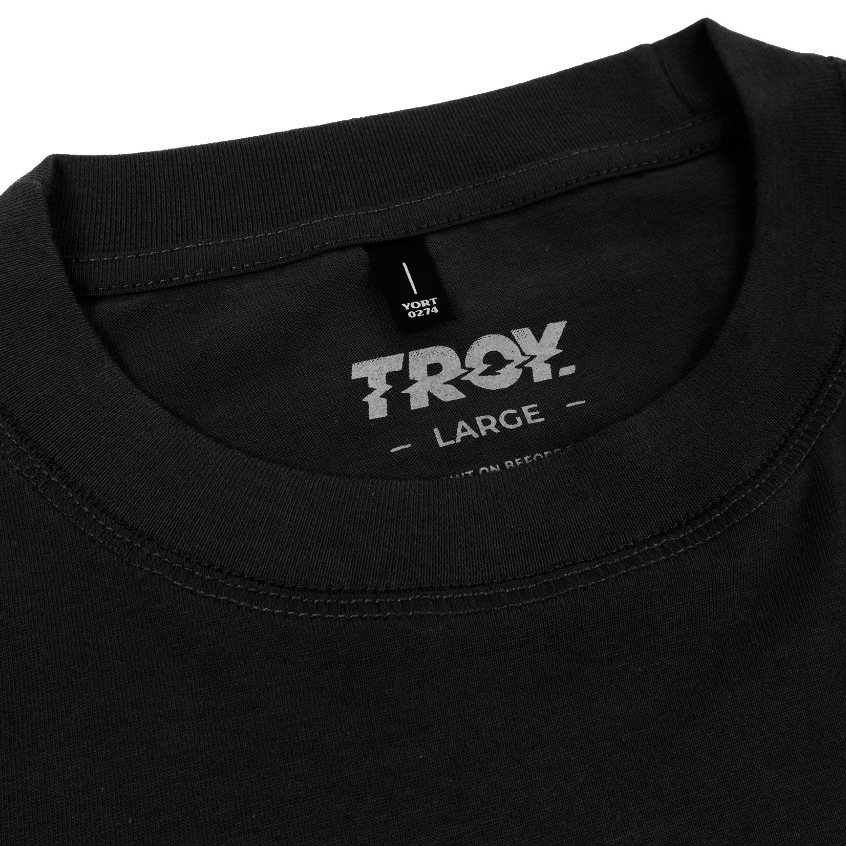 Troy Company Tshirt Black Fast Eye - Kaos Lengan Pendek Kaos Hitam MTD 3518