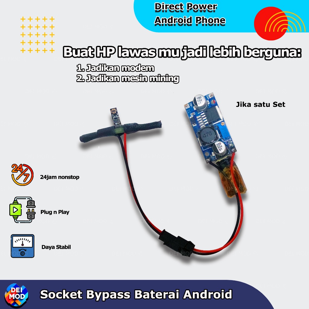 [DIY] Socket Bypass Baterai Android / BMS Bypass Baterai HP