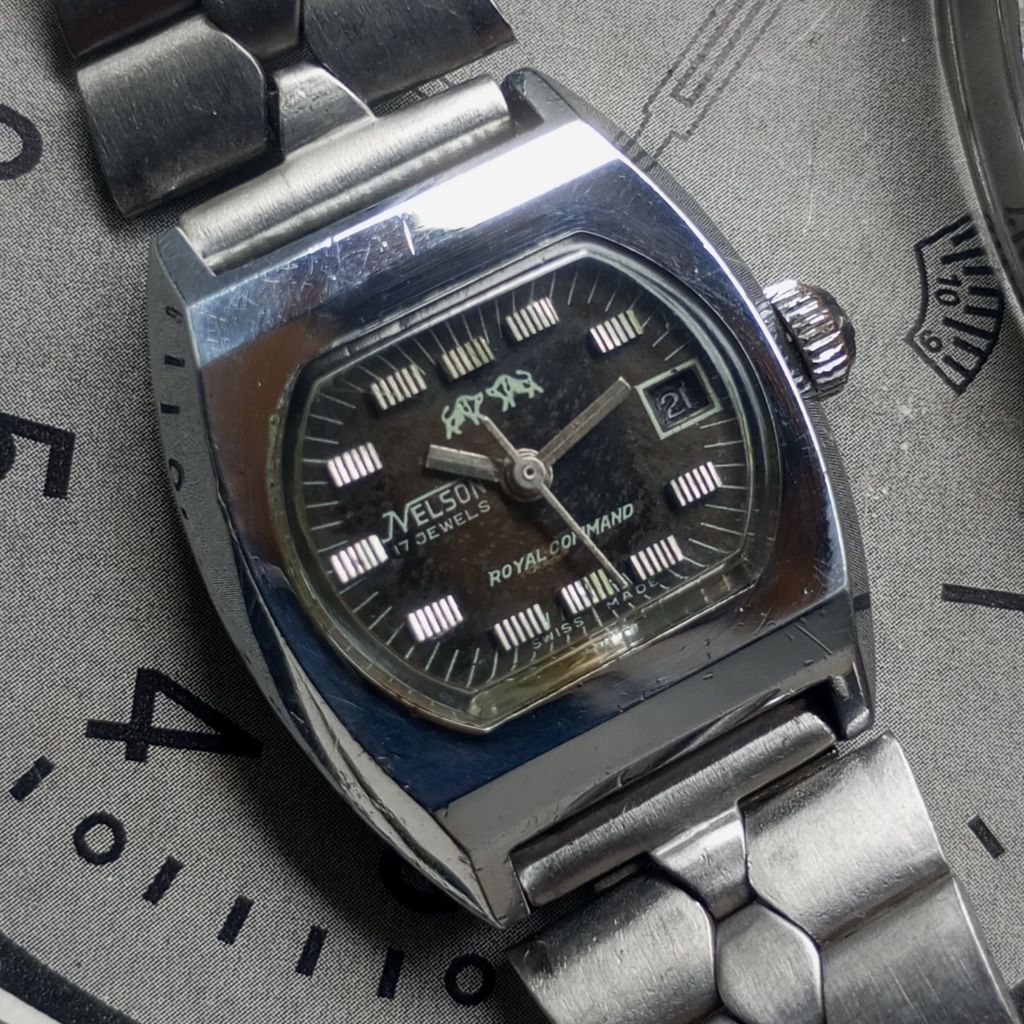 jam tangan vintage Nelson jadul ladies manual winding