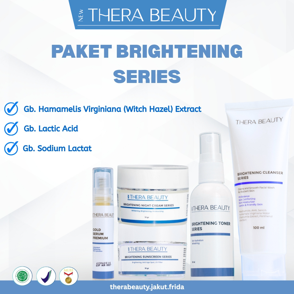 NEW THERA BEAUTY PAKET PREMIUM BRIGHTENING ACNE - THERA BEAUTY SKINCARE WAJAH BY  HENI PURNAMA