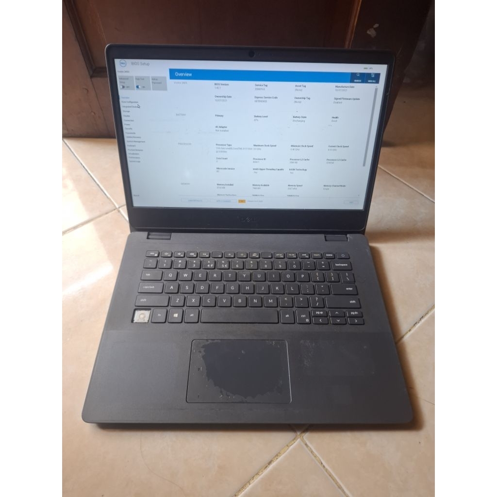 Motherboard Dell Vostro 14 3400 core i3 gen 11 bonus casing