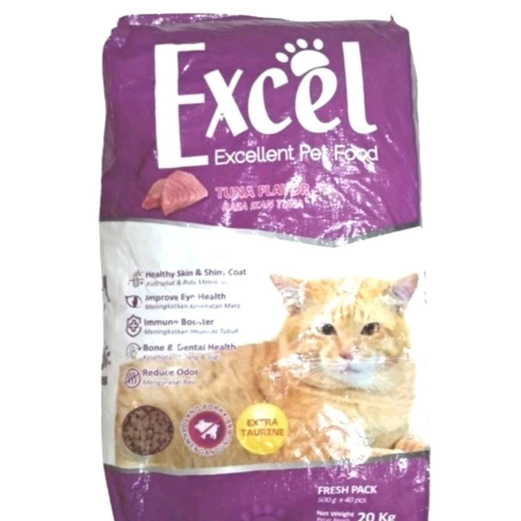 Ekspedisi Makanan Kucing EXCEL Tuna 20 kg - Makanan Kucing Cat Food 20kg