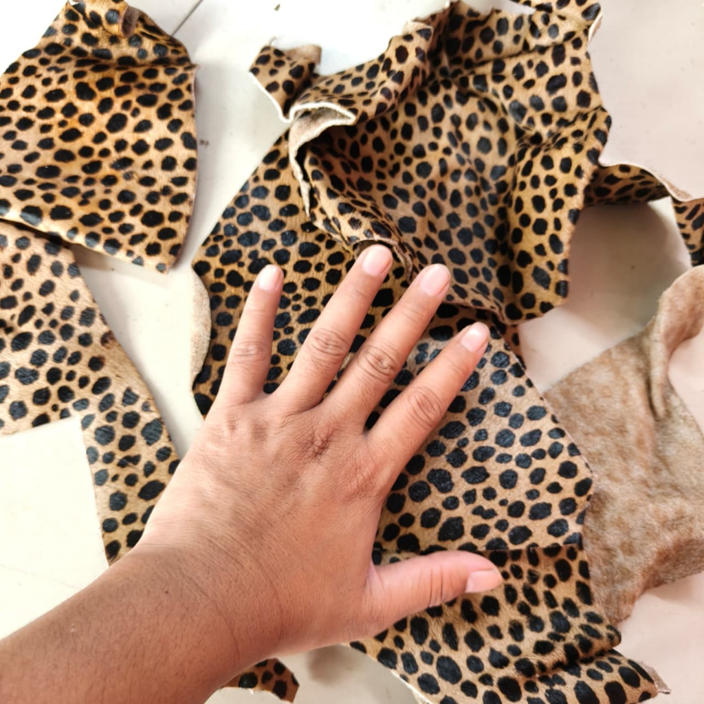 Perca kulit motip macan asli 500 gram