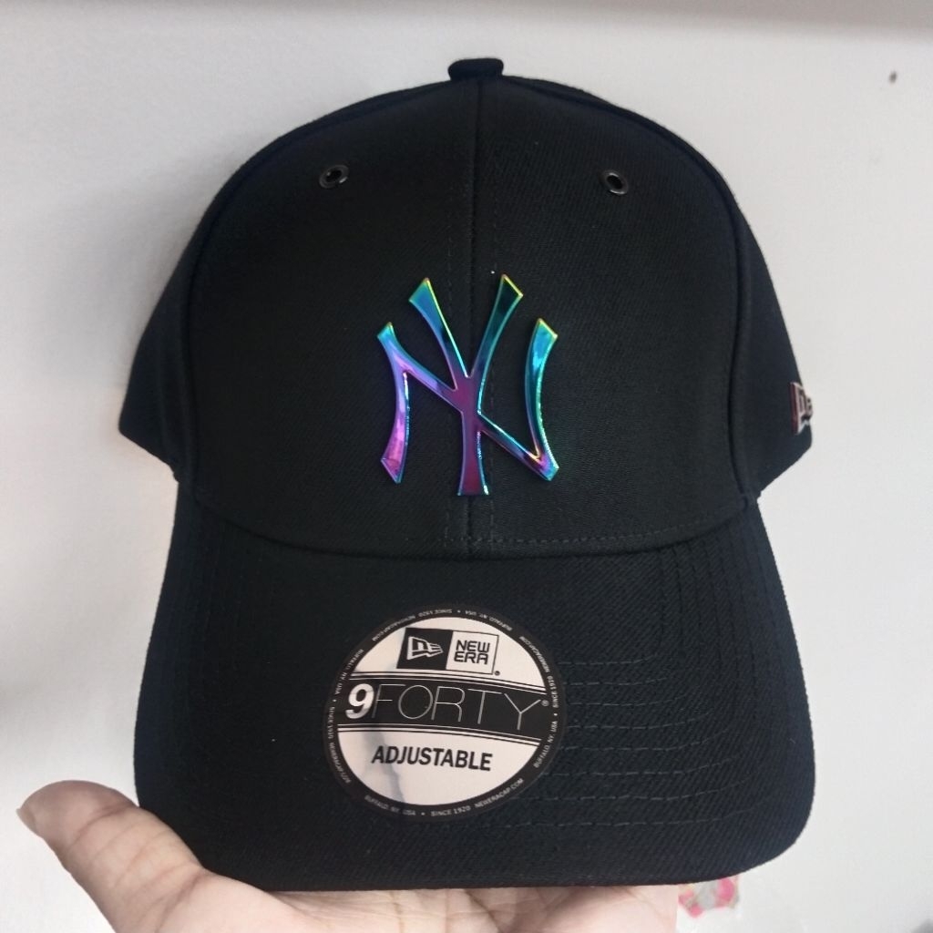 Topi Baseball NY Plat Rainbow