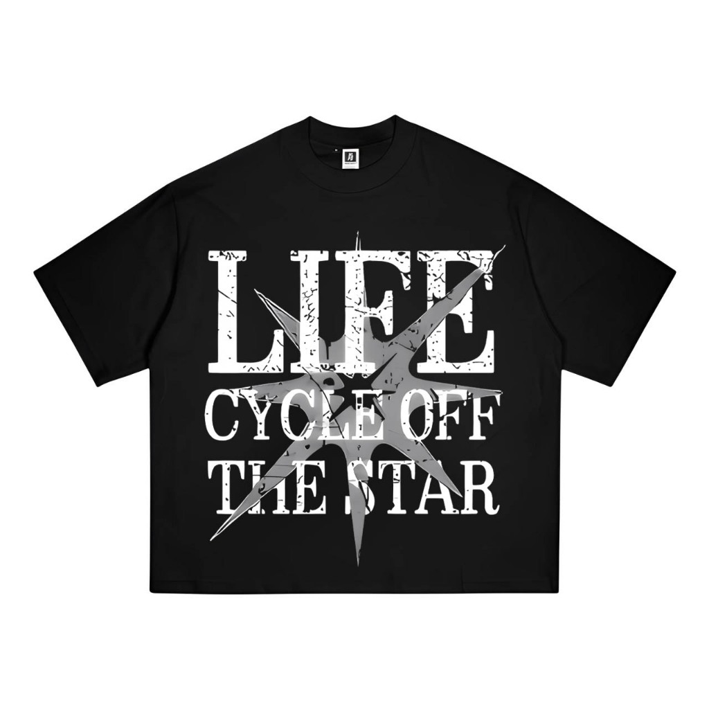BOOMBAP American retro Style T-shirt Oversize Original Trend Life cycly off the star| Kaos Wanita Hi