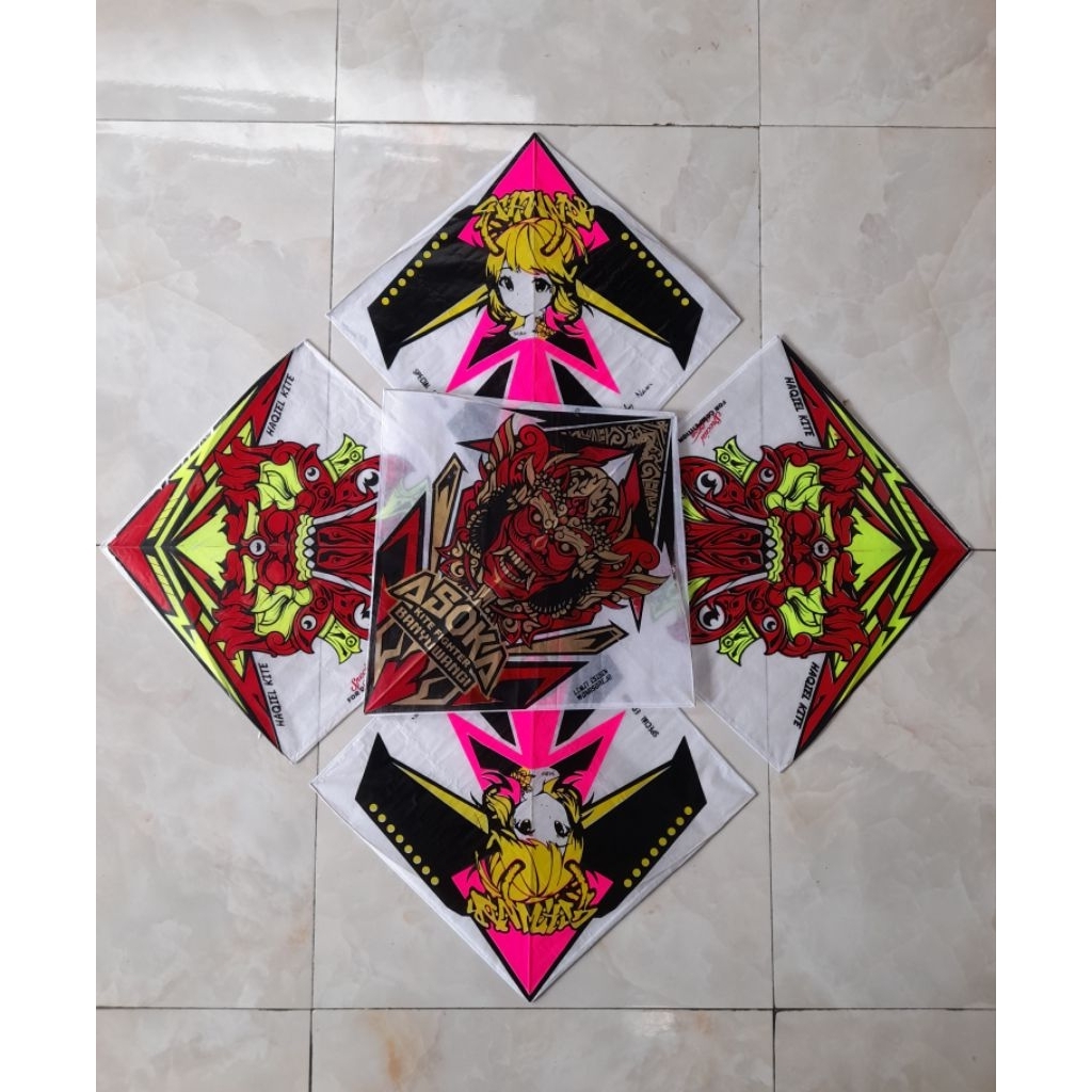 layangan sukhoi Turnament 3 warna superan fuul petung