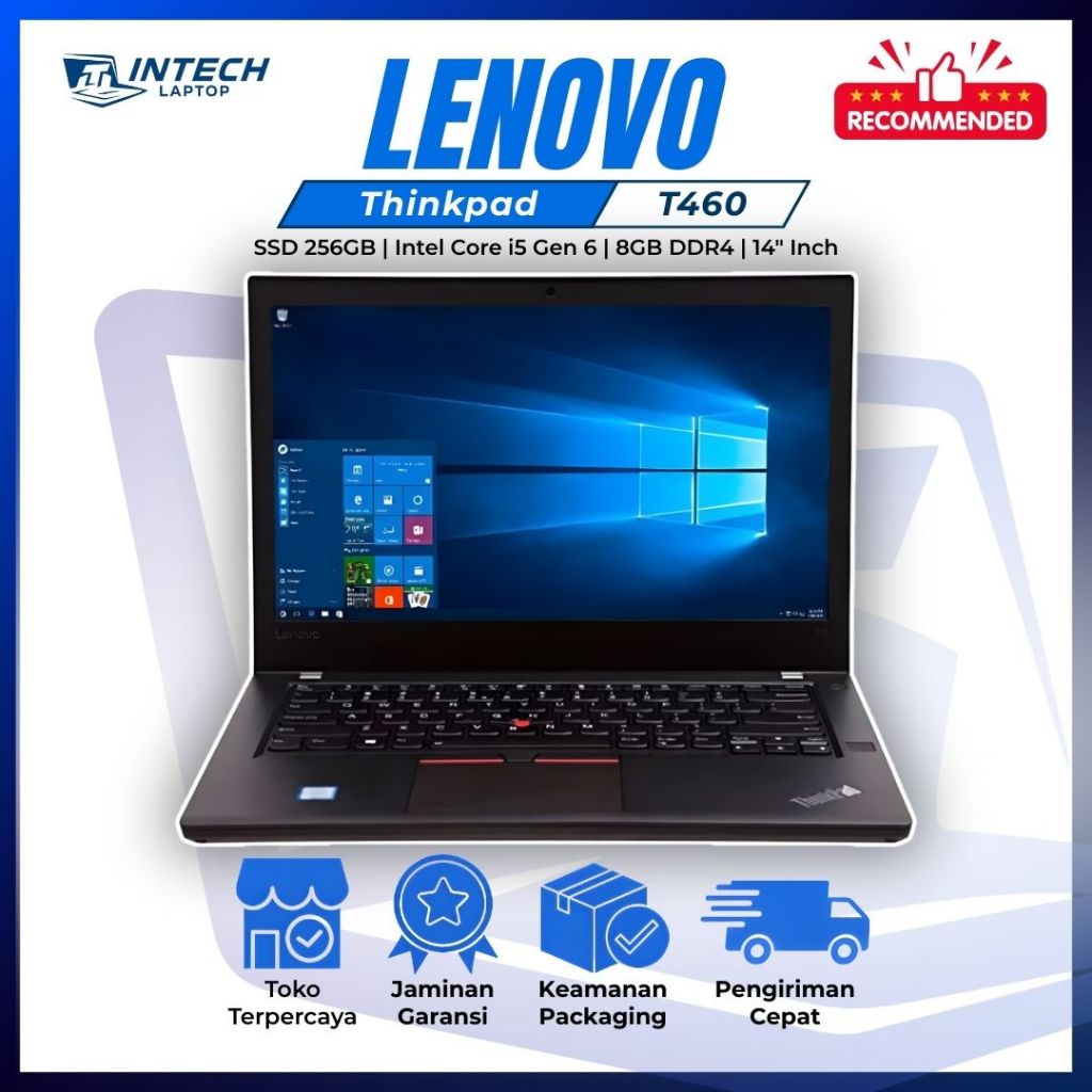 Lenovo ThinkPad T460 i5 RAM 8GB SSD 256GB Laptop 2 Jutaan Siap Kuliah Kerja & Skripsi