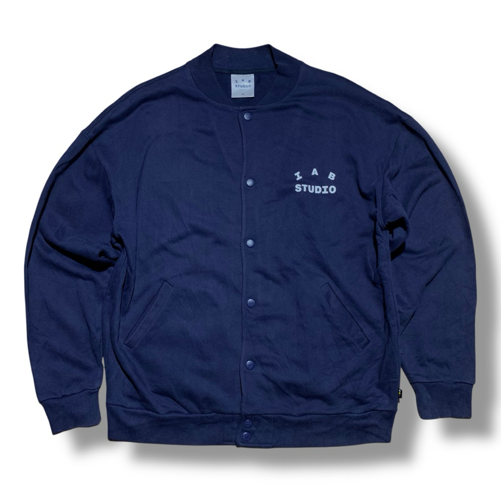 IAB STUDIO Navy Stadium Cotton Jacket
