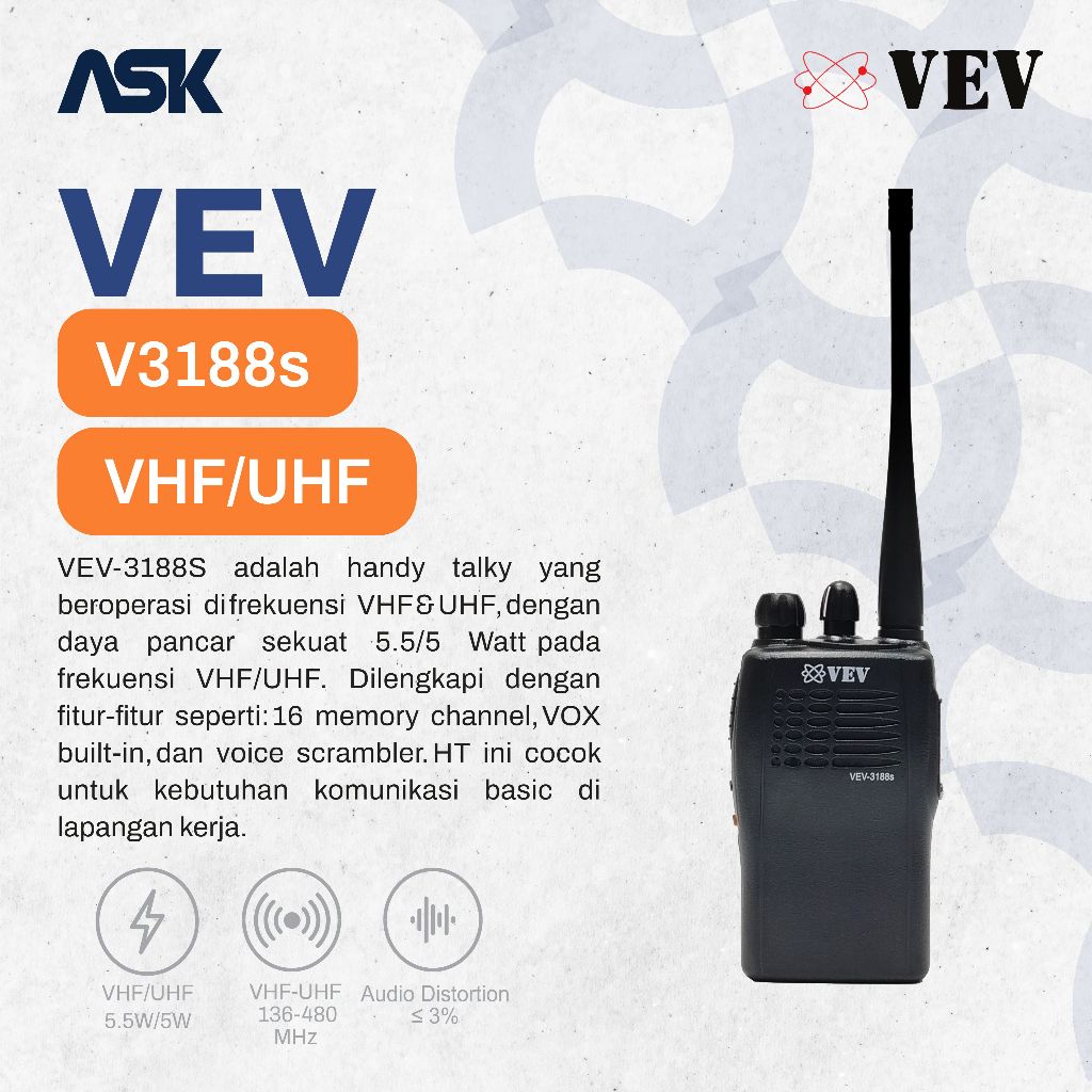 Handy Talky V3188S VEV / HT V 3188S