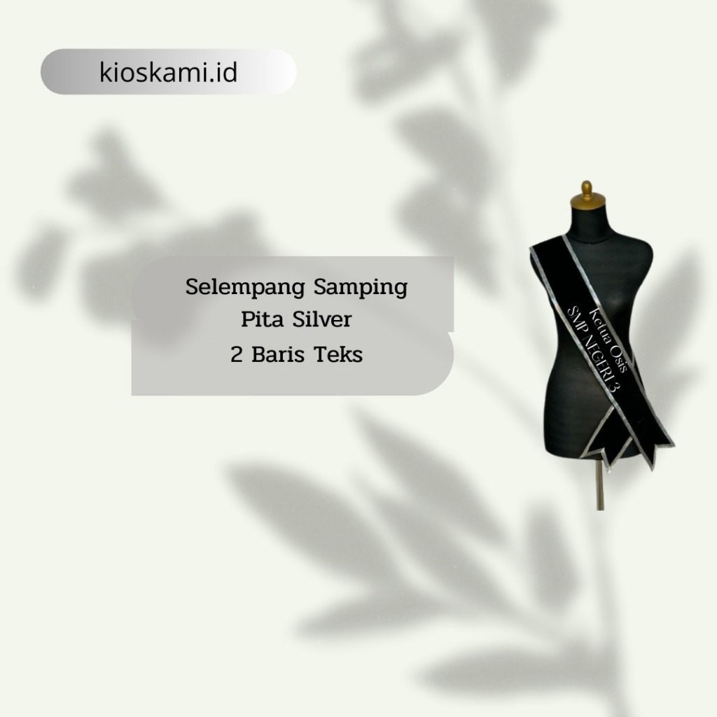 SELEMPANG WISUDA CUSTOM 2 BARIS TEKS BORDIR
