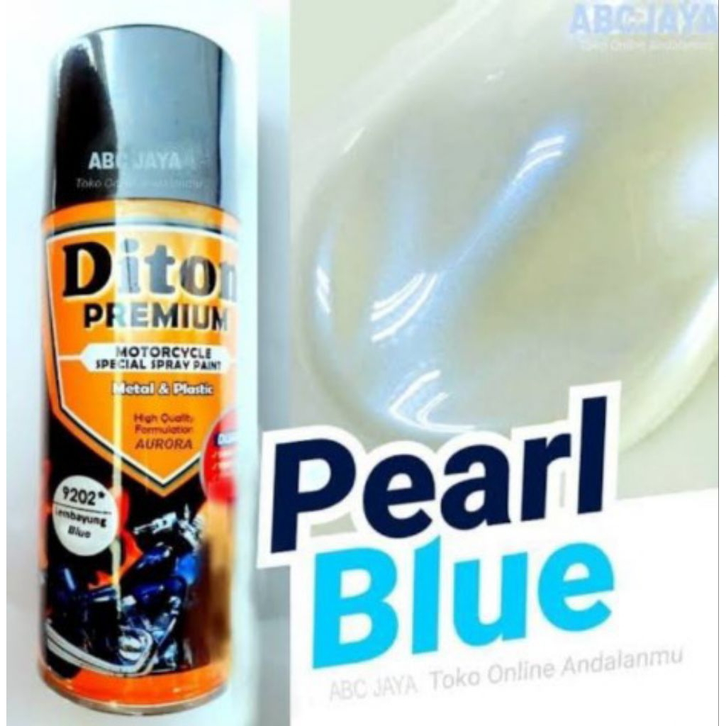 Cat Pilok Diton Premium PL 9202 Lembayung Biru 400ml Pearl Blue Transparan Pilox