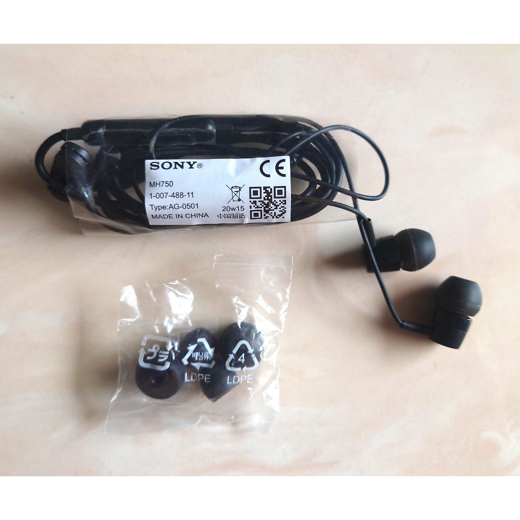 Sony MH750 Original Earphone Headset Handsfree copotan bekas second