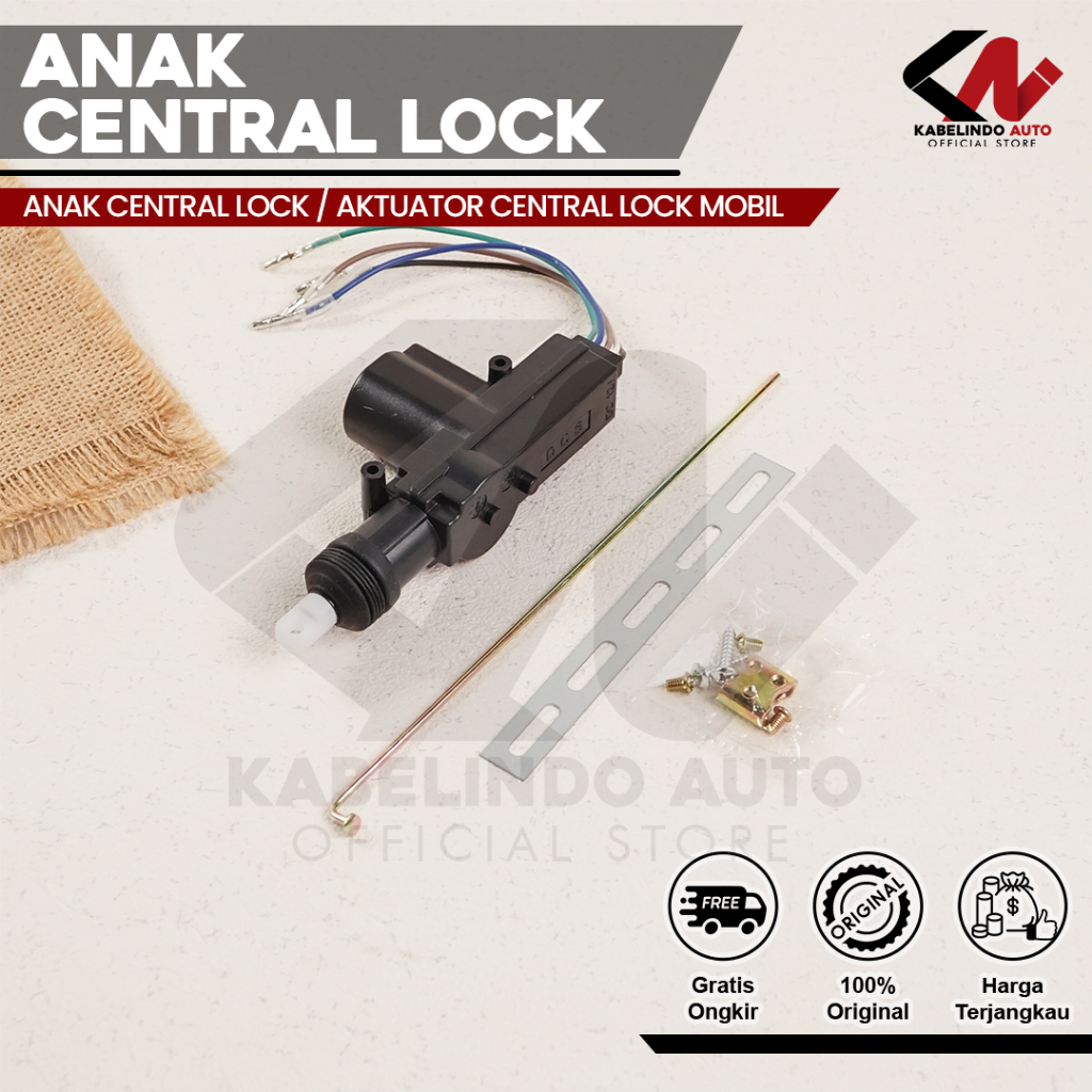 Anak Central Lock 5 Kabel Central Lock Pintu Mobil Universal