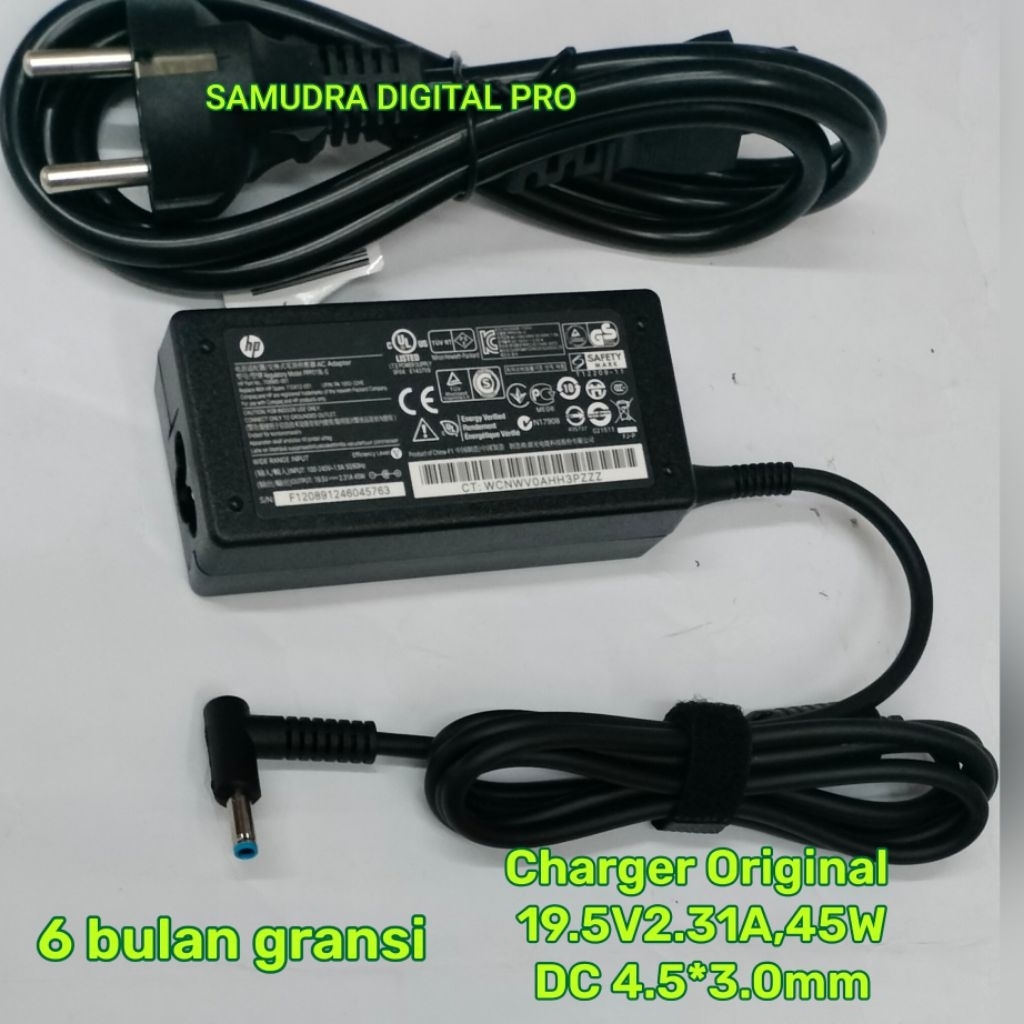 Charger/adaptor laptop hp 14s-fq2002AU 19.5V2.31A