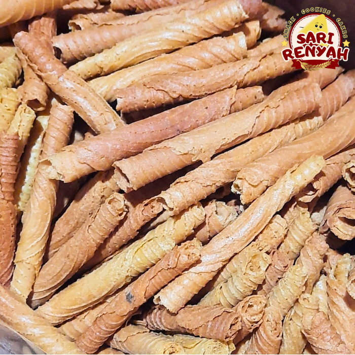 Kue Semprong Gulung Sari Rasa 250g / Opak Gulung Manis Gurih Renyah - Sari Renyah