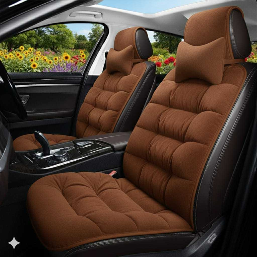 ALAS DUDUK JOK MOBIL LUXURY ALAS JOK BLUDRU EMPUK ANTI PANAS