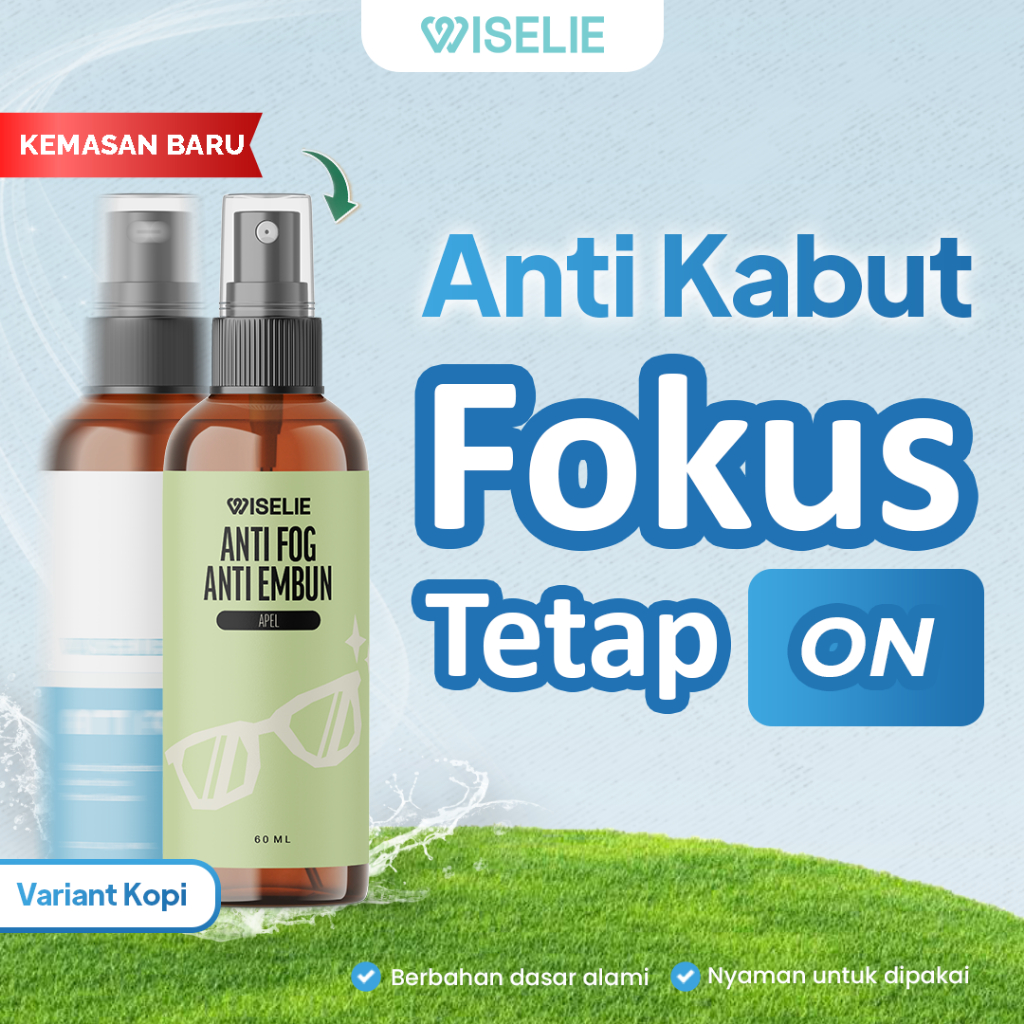 Wiselie Cairan Pembersih Kacamata Anti Fog Pembersih Kacamata Spray Anti Fog Pembersih Kacamata Anti