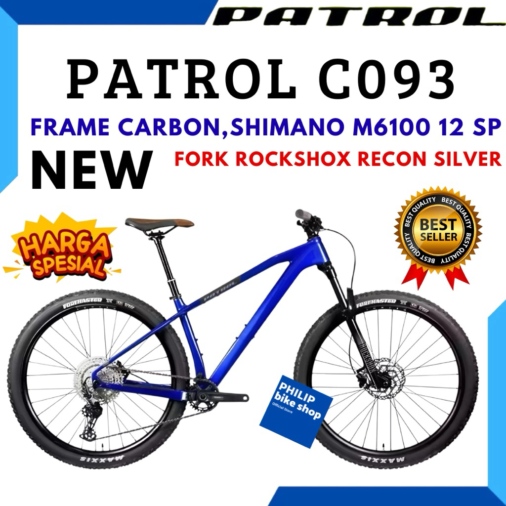 Sepeda Gunung MTB 29 PATROL C093 Frame Carbon New