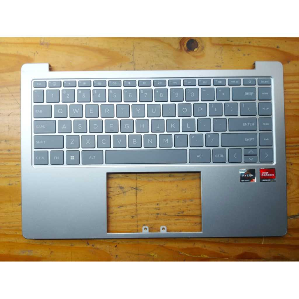 Palmrest casing tengah laptop HP 240 G10 14-EP 14-EM N35870 TPN1-141 14 INCH Silver minus keyboard R
