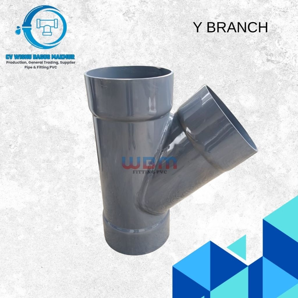Y Branch pvc 8 inchi D - Y BRANCH PVC