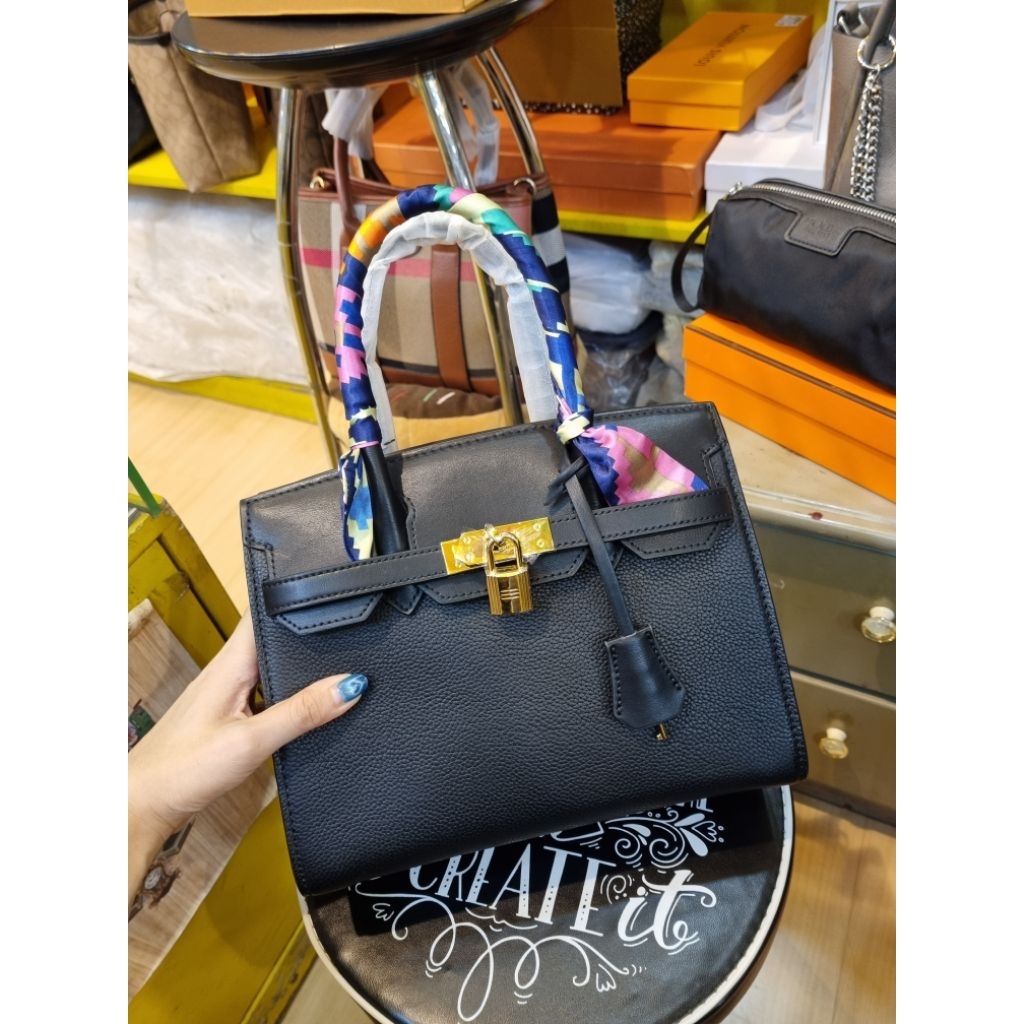 FASHION Top Handle Leather Bag Kulit Sapi Asli Tas Wanita
