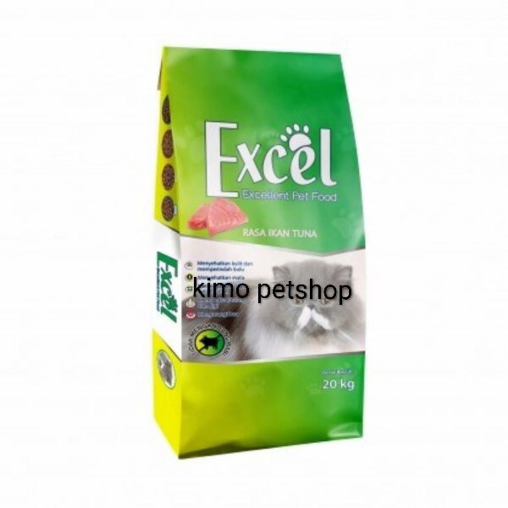 Excel Bulat Tuna 20kg makanan kucing karungan