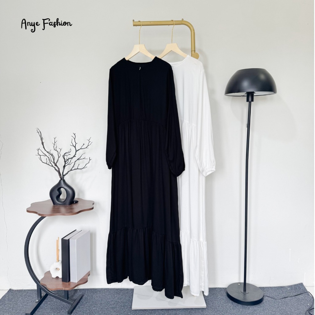 Dress Polos Rayon Twill / Gamis Polos Rayon Twill